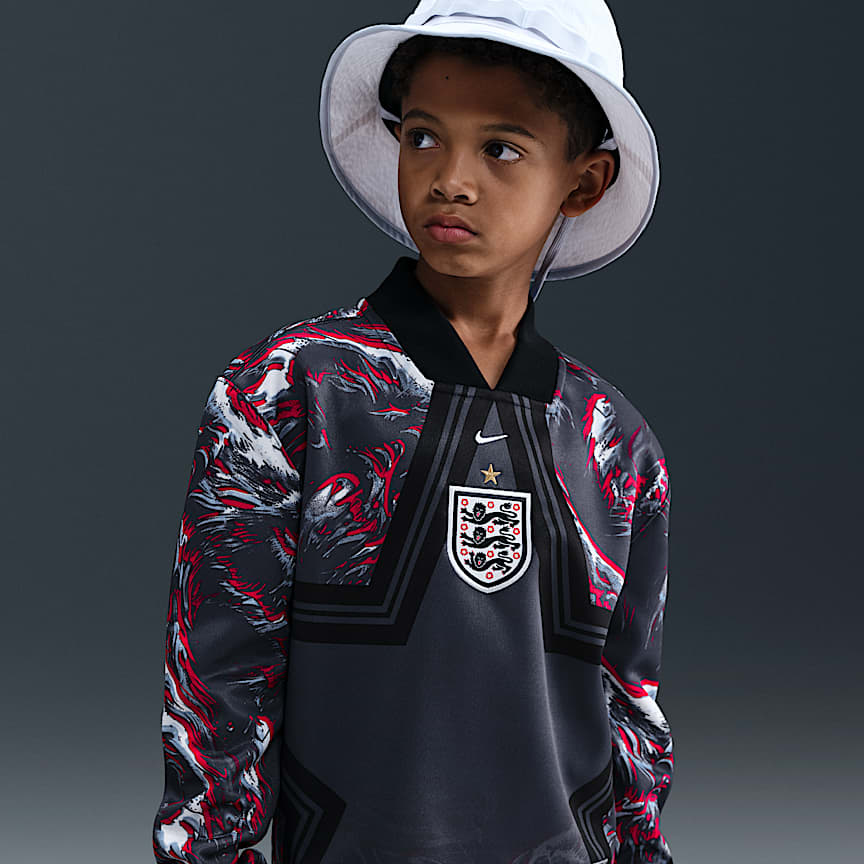 England Tech Fleece Big Kids' (Boys') Nike Soccer Full-Zip Hoodie